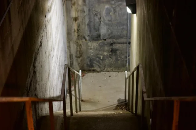 down into the dark