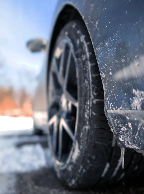 frozen wheel well