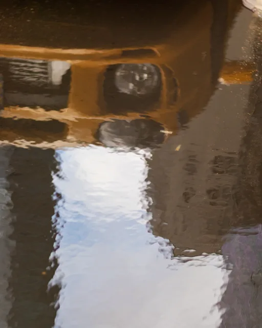 sidewalk, upside down