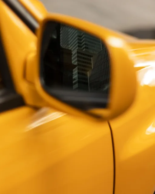 skyline in the mirror